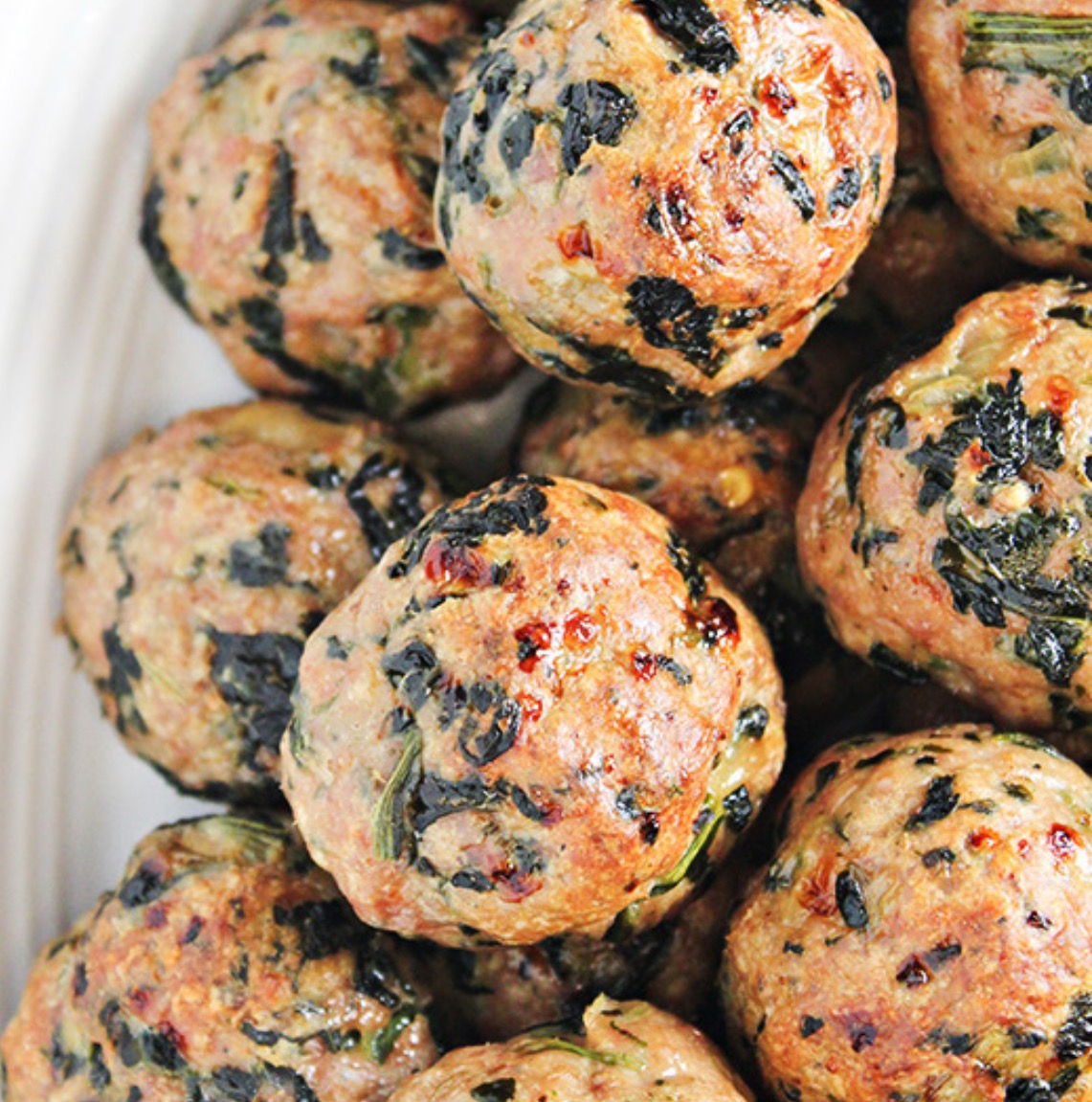 Turkey and spinach meatballs
